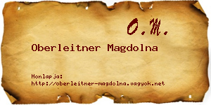 Oberleitner Magdolna névjegykártya